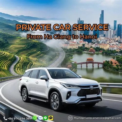 Ha Giang to Hanoi Private Car